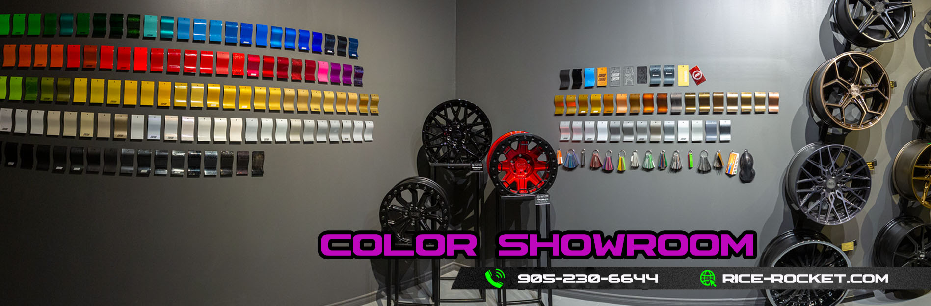 rice rocket powder coating - color showroom